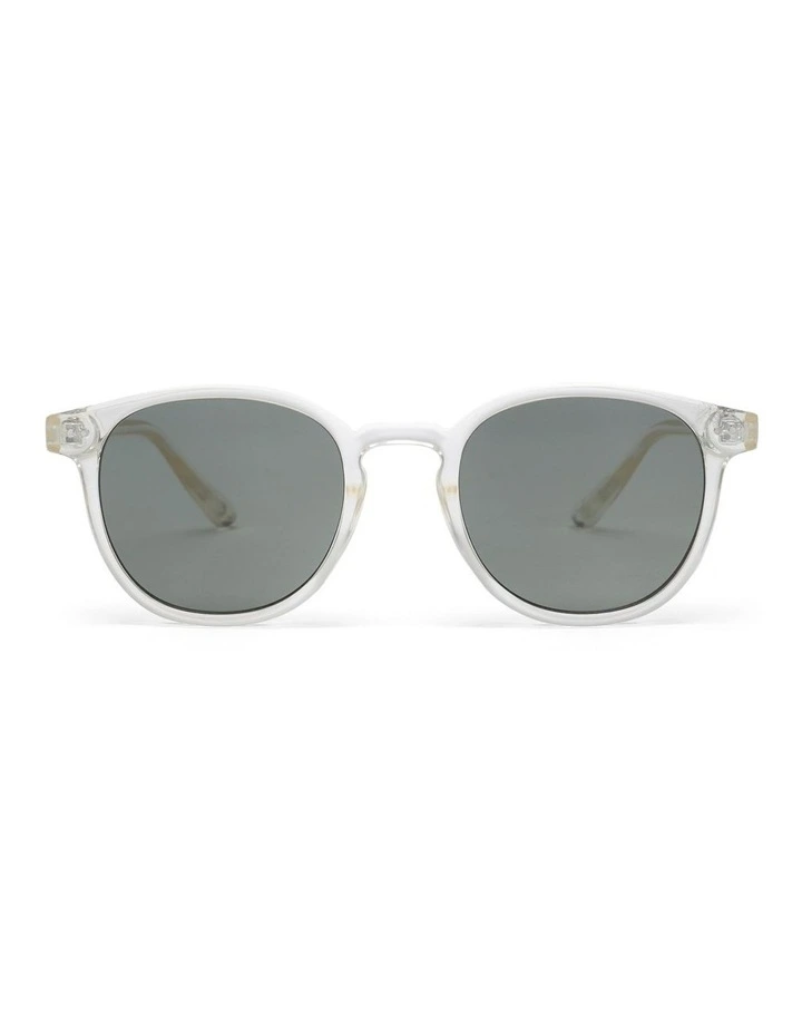 Lyon Oval Sunglasses in Clear