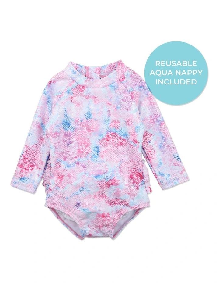 Long Sleeve Sunsuit in Malia Sequin Print