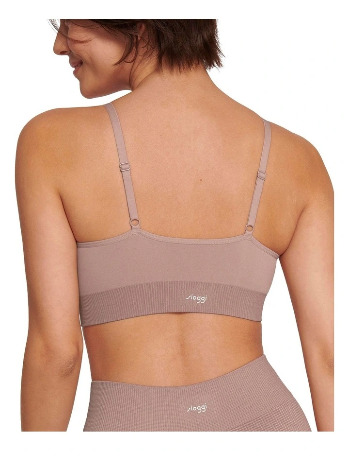 Ever Infused Aloe Bralette in Foggy Mauve