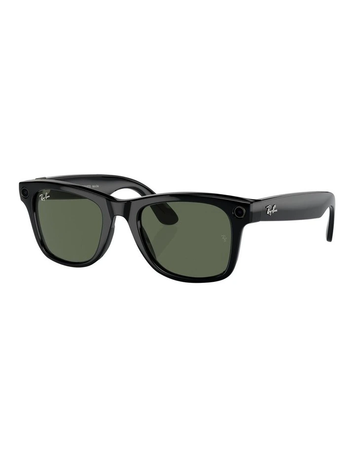 Meta Wayfarer Sunglasses in Black