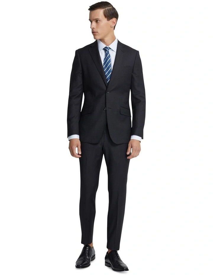 New Hopkins Wool Suit Jacket in Charcoal