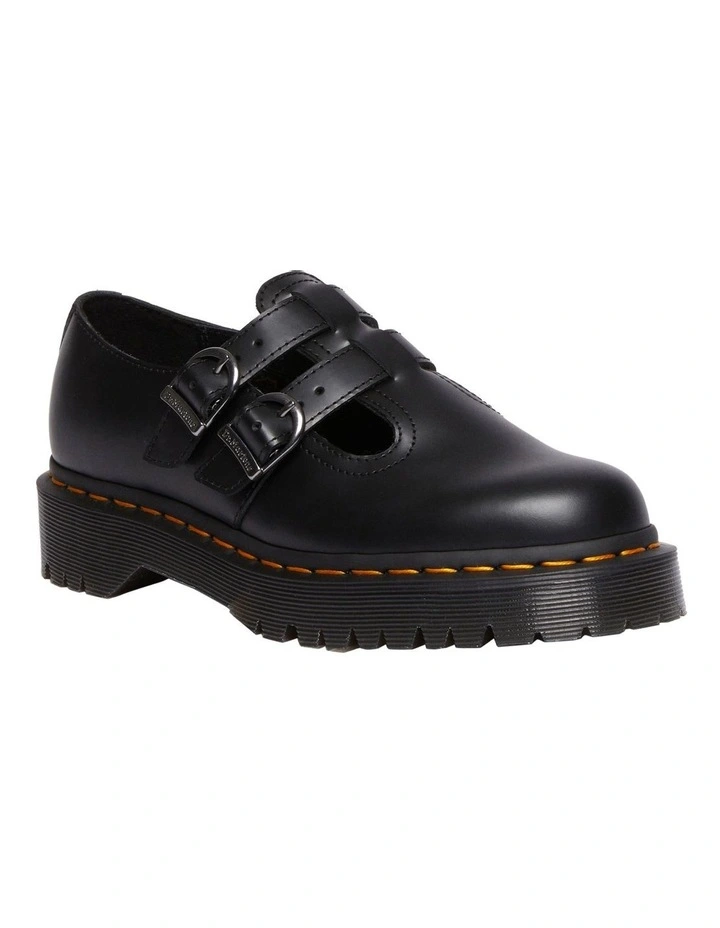 8065 Mary Jane Bex Shoes in Black Smooth