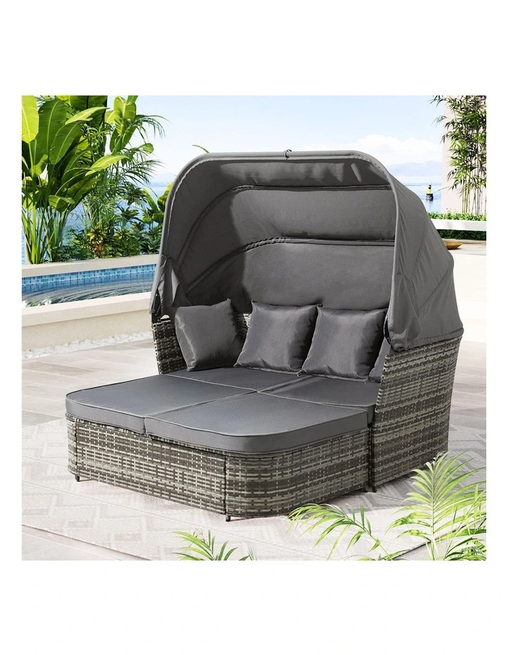 Square Outdoor Day Bed in Multi