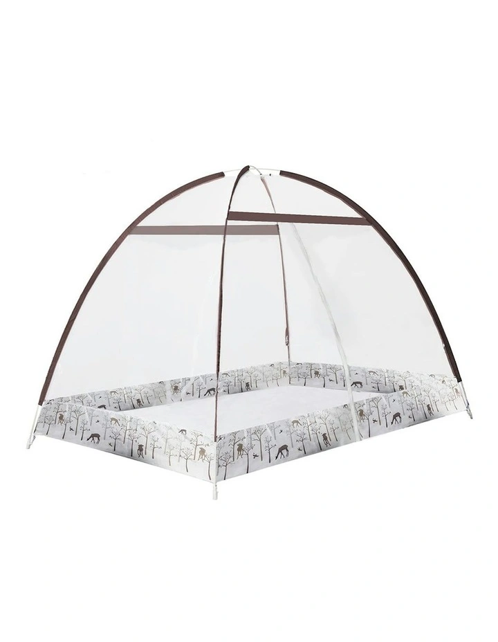Foldable Mosquito Bed Nets in Brown White