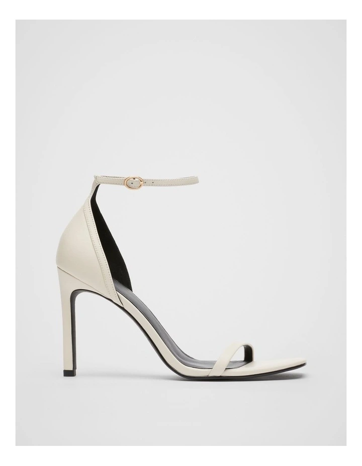 Kate Leather Heel in Ecru