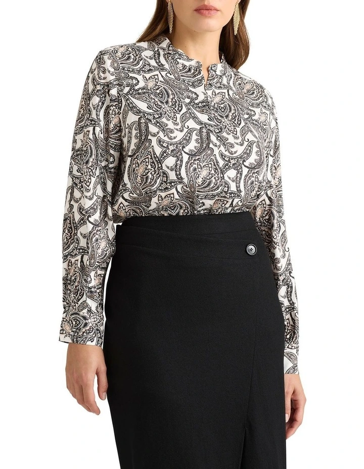 Madella Viscose Blouse in Ivory Multi