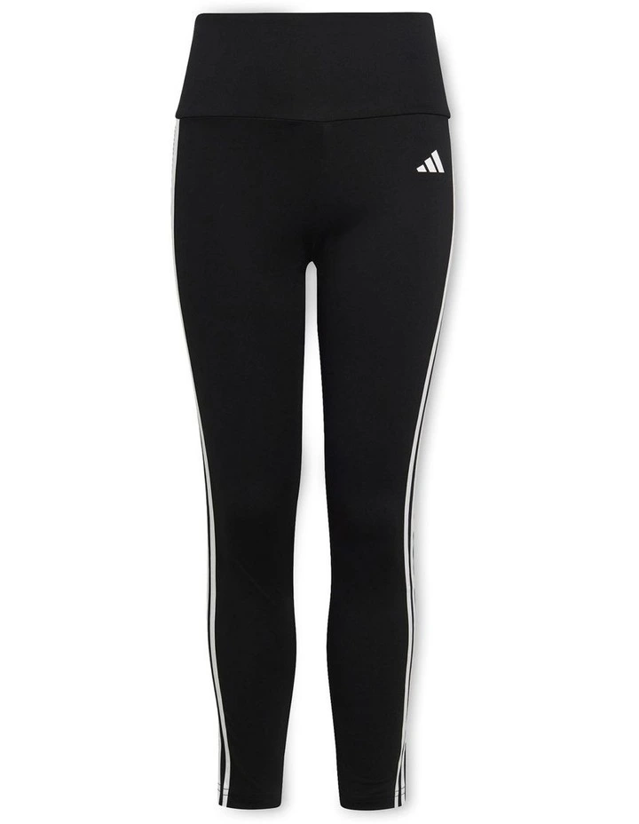 Essentials Aeroready 3-Stripes High-Waisted Leggings in Black/White