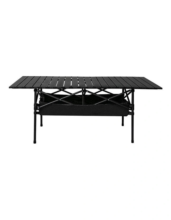 Folding Camping Table in Stylish Black