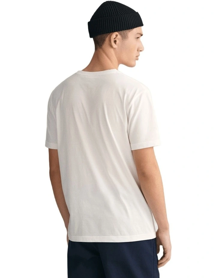 Embroidered Archive Shield T-Shirt in White