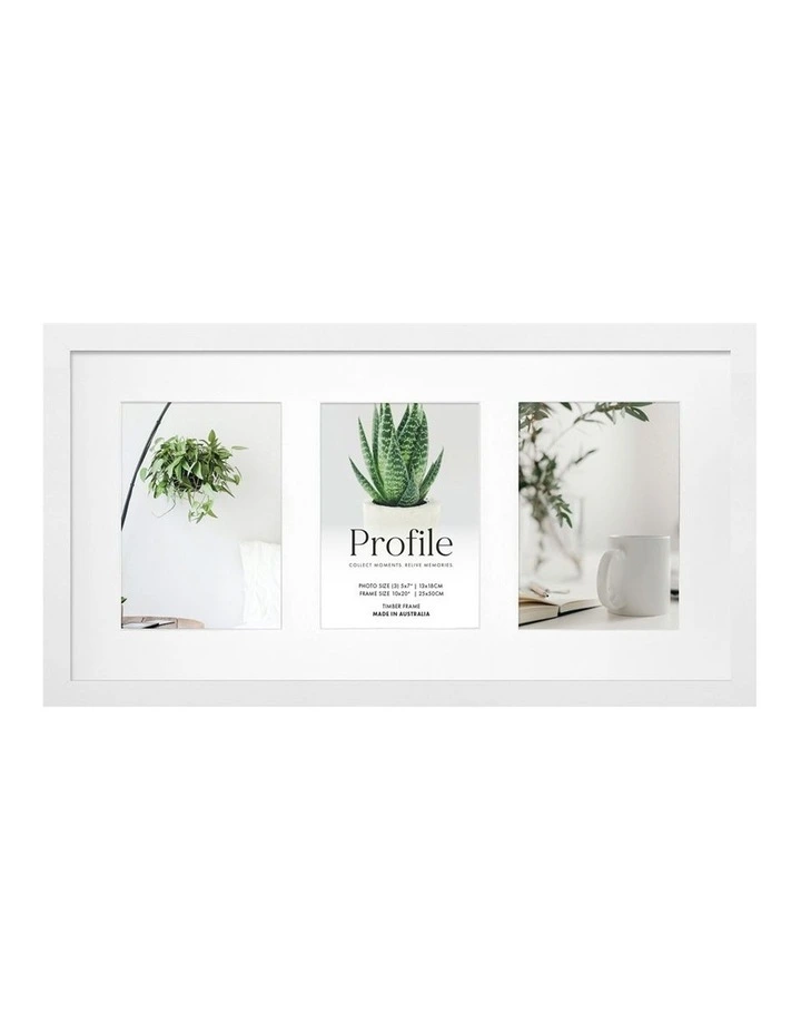 Decorator Photo Frame 25x50/13x18 cm in White