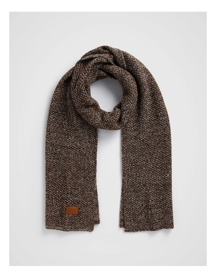 Multi Twist Knit Scarf in Spice Multi
