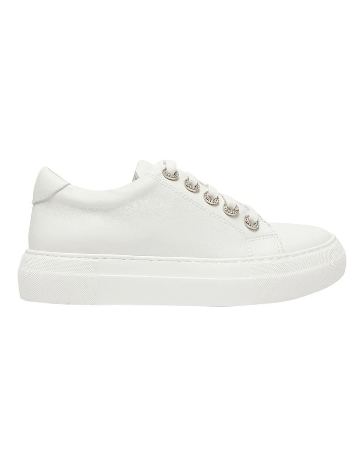 Prisila Leather Sneakers in White
