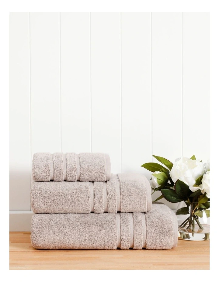 Super Plush Cotton Towels in Silver