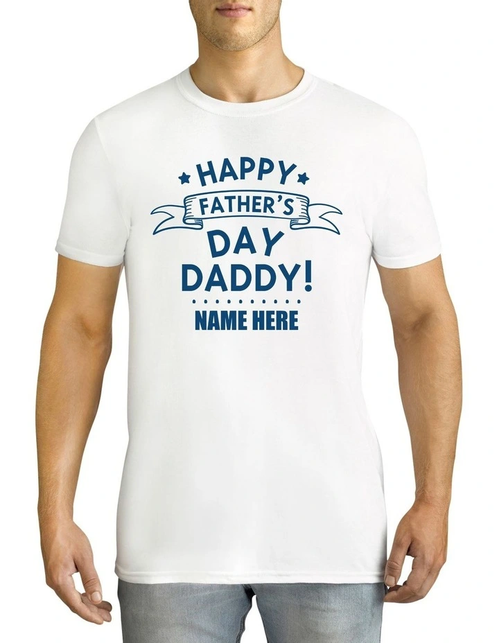 Men's Father's Day Personalised Cotton T Shirt