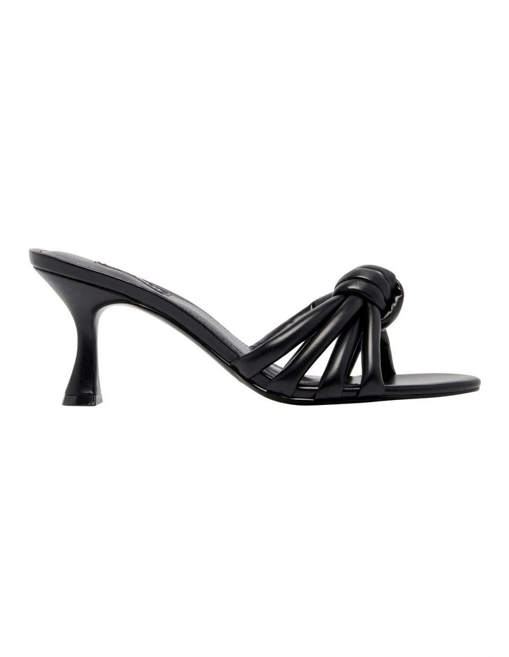Niah Heeled Mule in Black