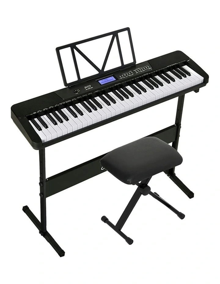 61 Keys Electronic Piano Keyboard with Stand Stool Touch