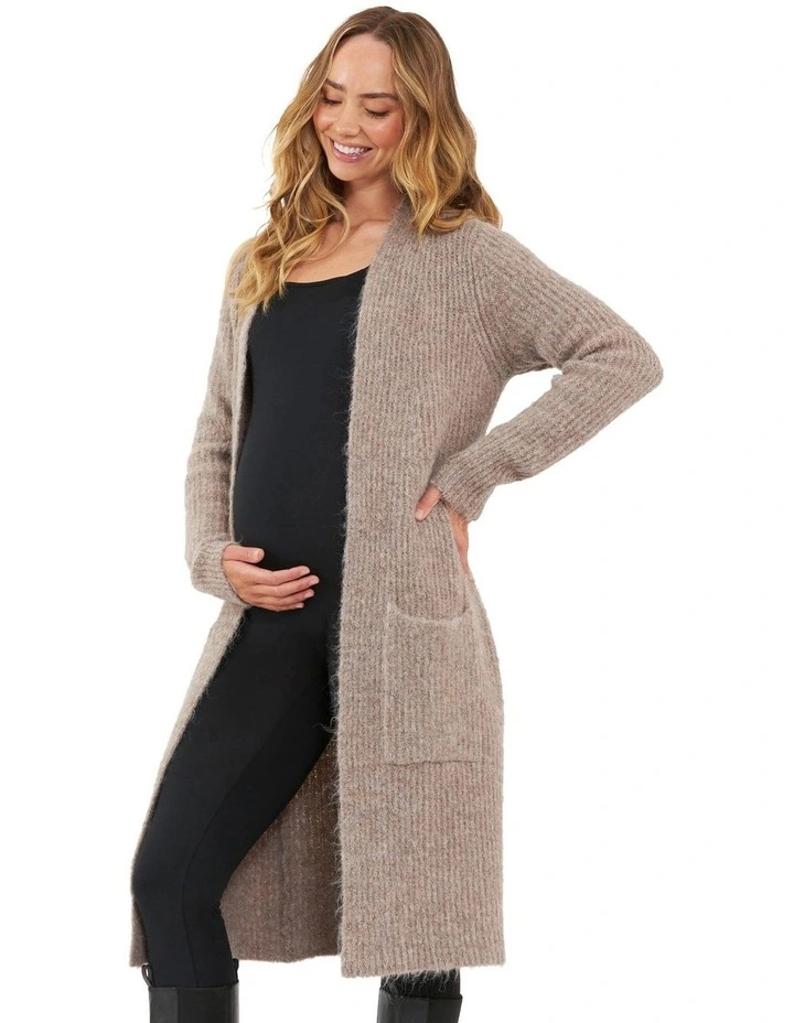 Helen Knit Cardigan in Mocha