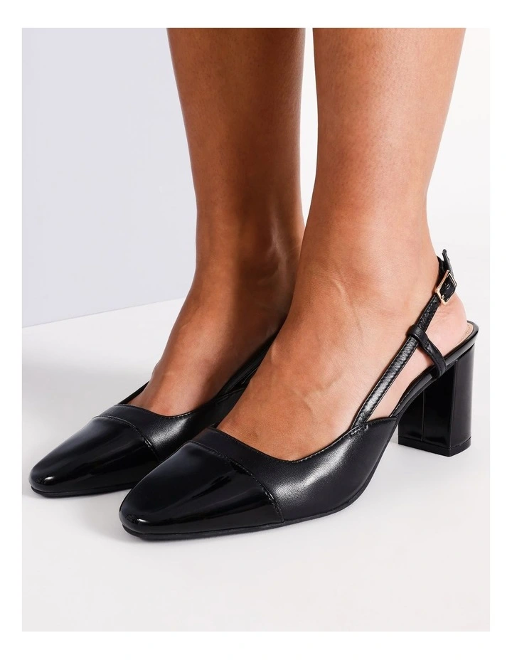 Tiffany Heeled Shoe in Black