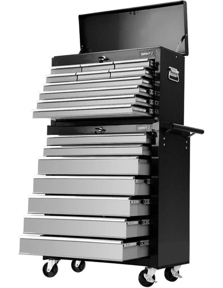 Garage Tool Box 17 Drawer in Grey