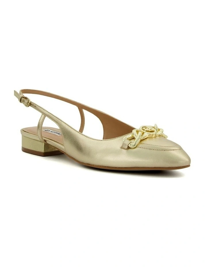 Hippity Slingback Flat in Gold