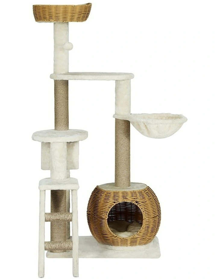 Scratching Post Pet Tree 138cm in Beige