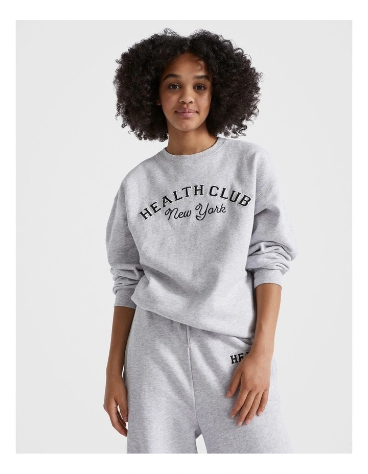 Health Club Sweater in Cloud