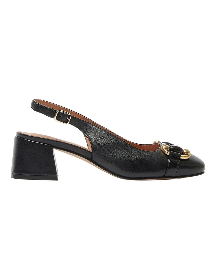 London Heeled Shoes in Black Glove