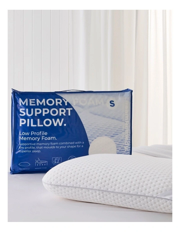 Memory Foam Support Pillow in White