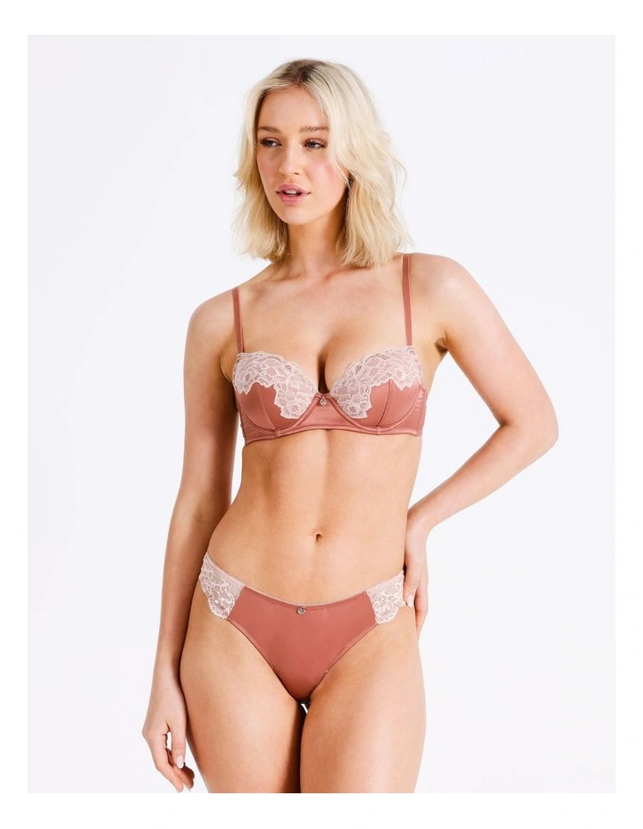 Rhode Contour Bra in Cinnamon