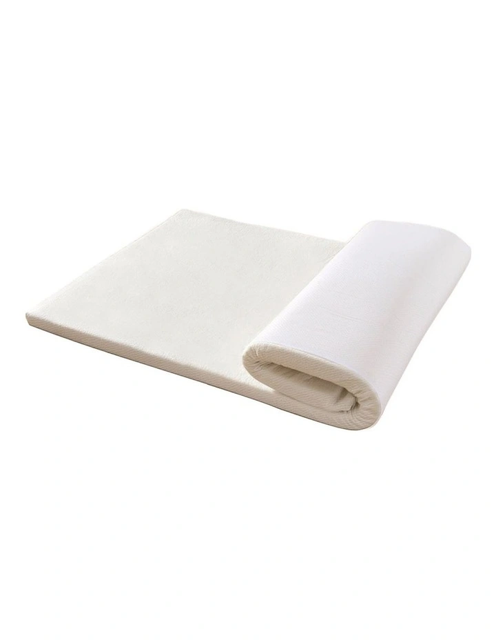 Memory Foam Bed Mattress Topper King 7cm in White