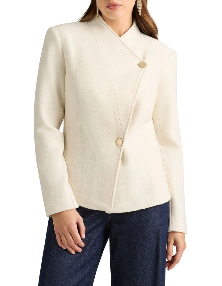 Katrina Felted Wool Jacket in Birch