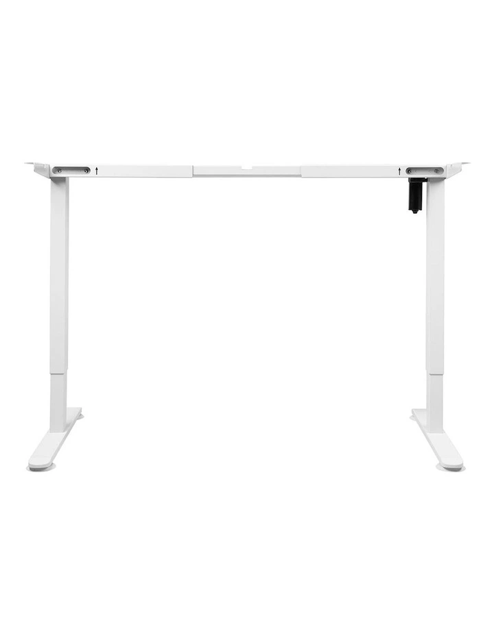 Motorised Standing Desk Frame in White