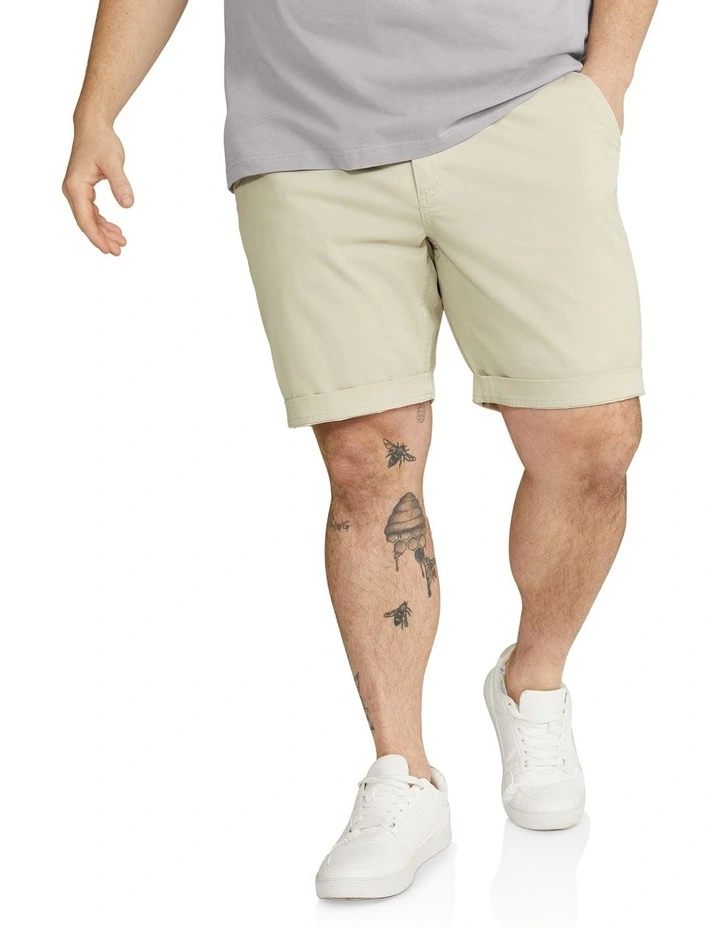 Gibson Stretch Chino Short in Stone