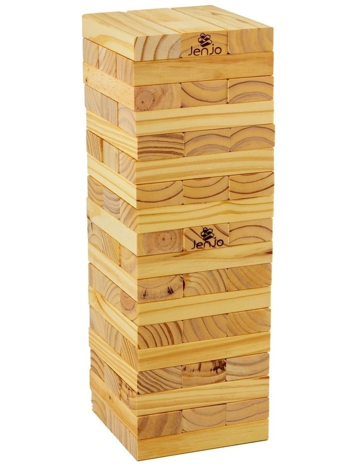 54 Piece Outdoor Giant Wooden Block Game 54cm