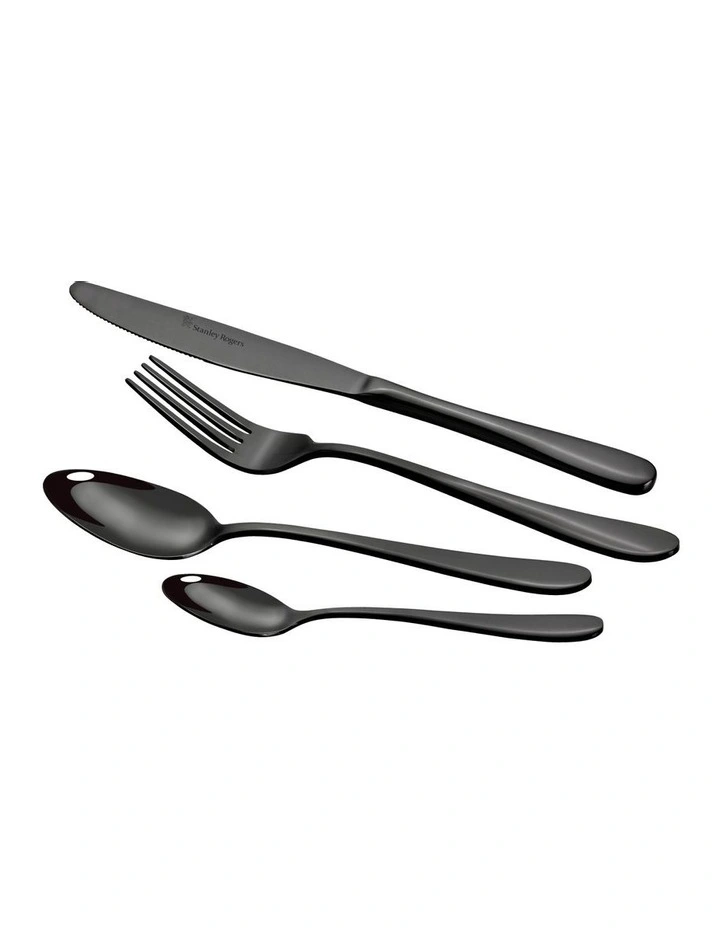 Albany Cutlery Set of 24 Piece in Onyx