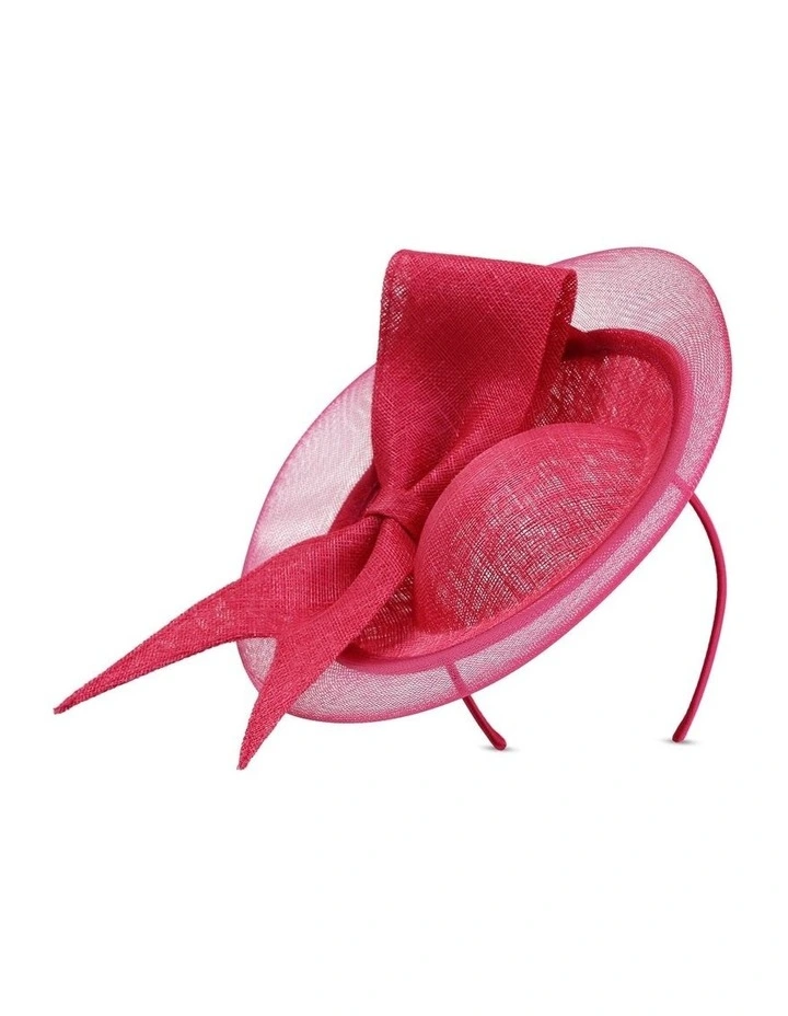 Zoya Fascinator in Hot Pink