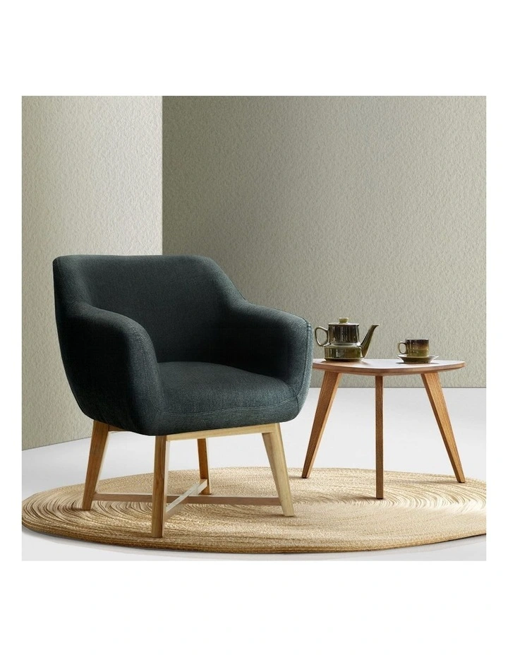 Aston Fabric Armchair in Grey