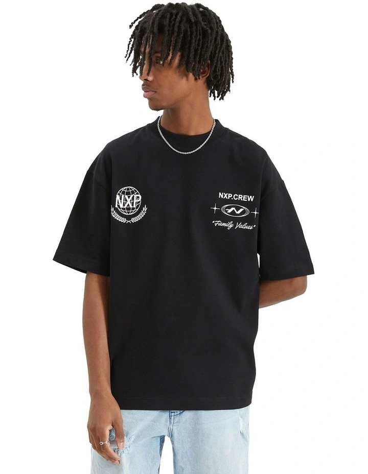 Mode Heavy Street Tee in Black