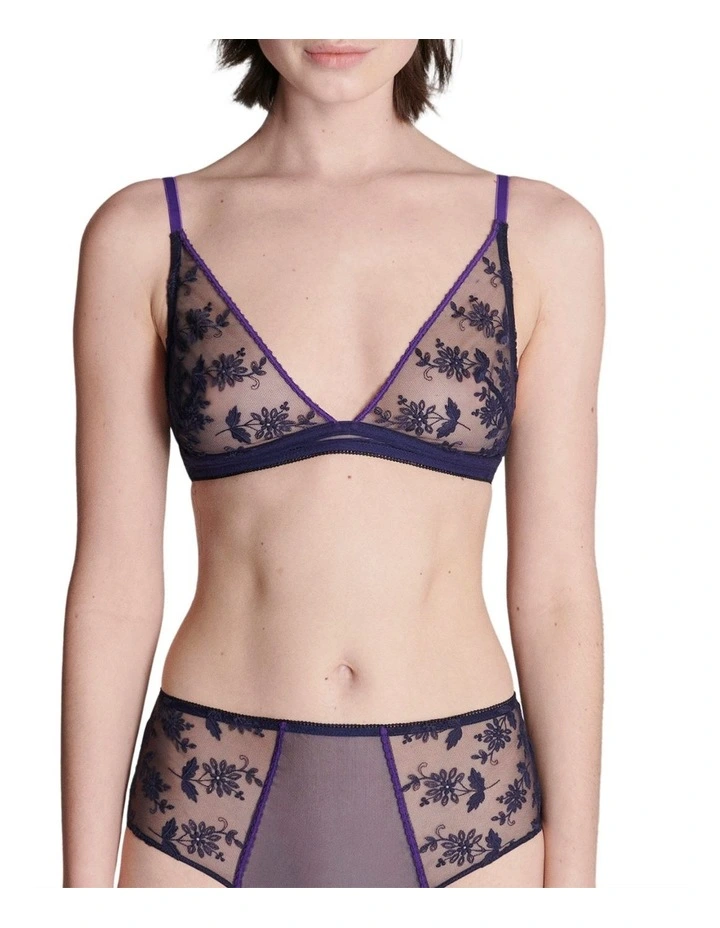 Adele Soft Cup Triangle Bra in Navy
