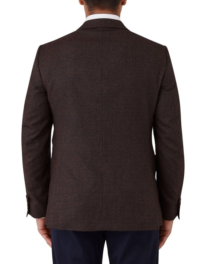 Angelo Tailored Fit Sports Jacket in Bordeaux