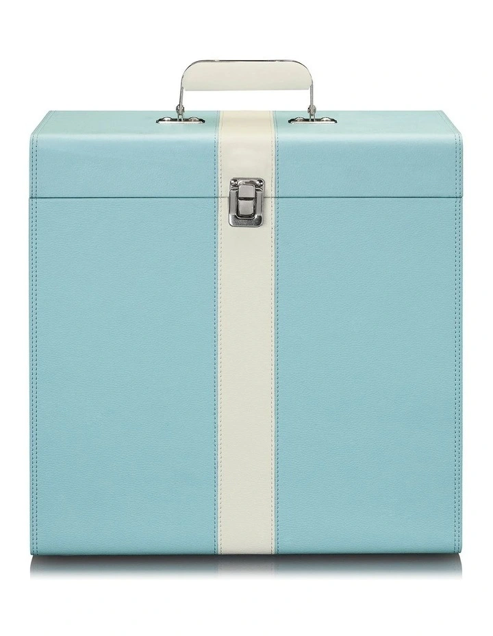 Vintage Record Case in Baby Blue