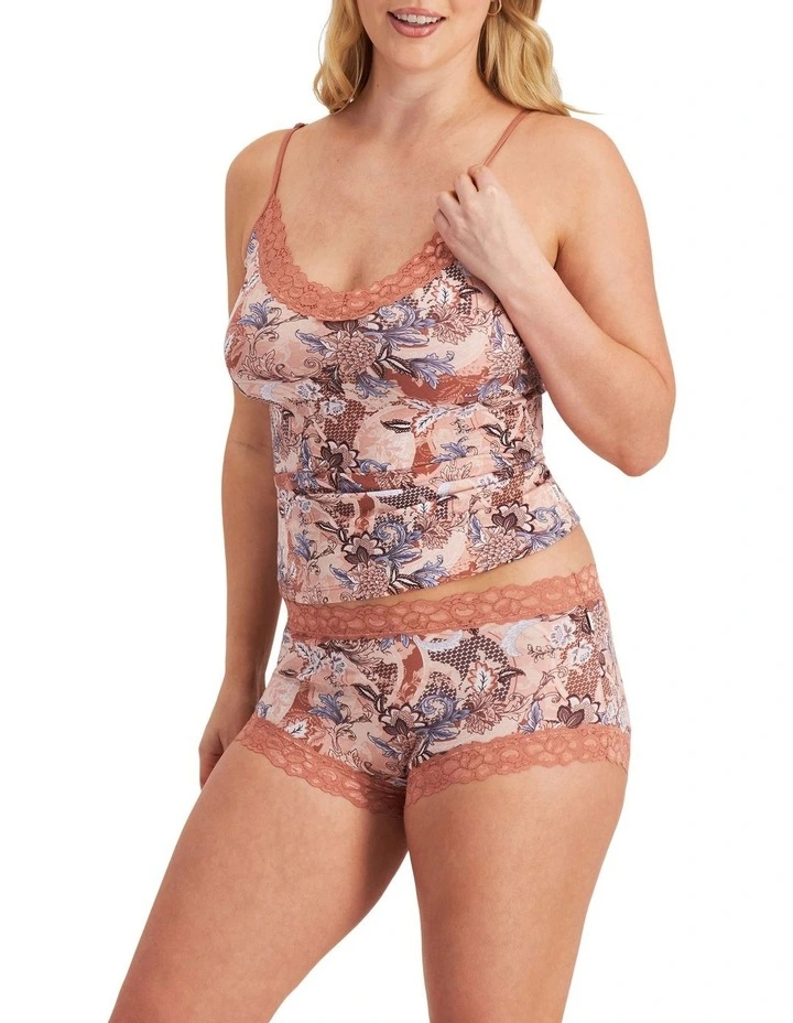Parisienne Cotton Full Brief in Layered Florets