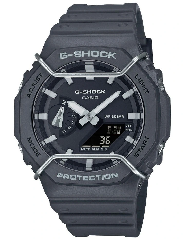 GA2100PTS-8A G-Shock Duo Resin Unisex Watch in Black