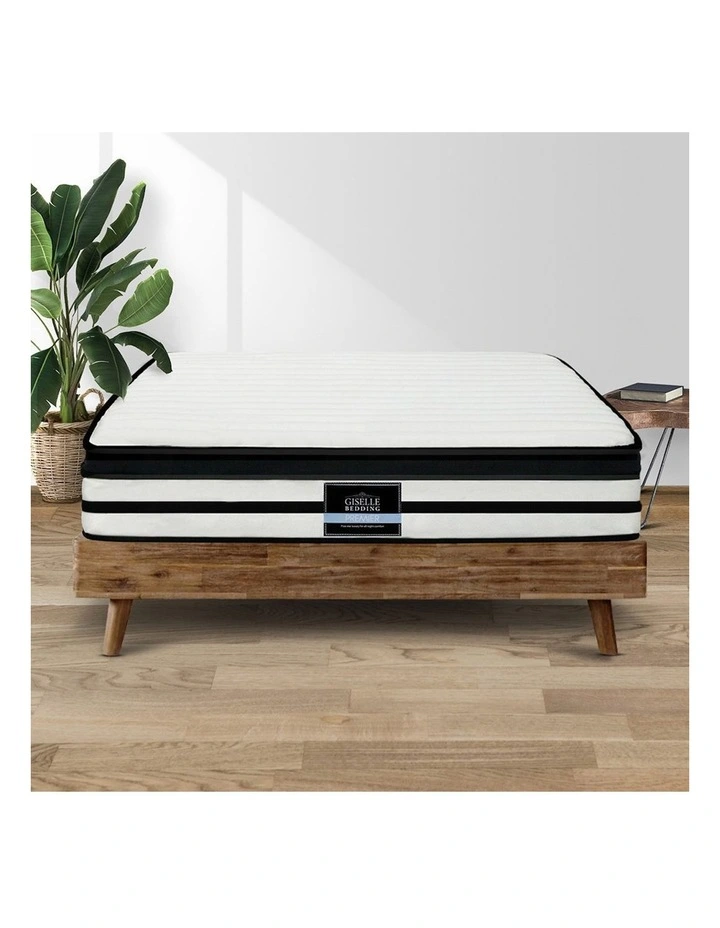 King Euro Top Mattress in White