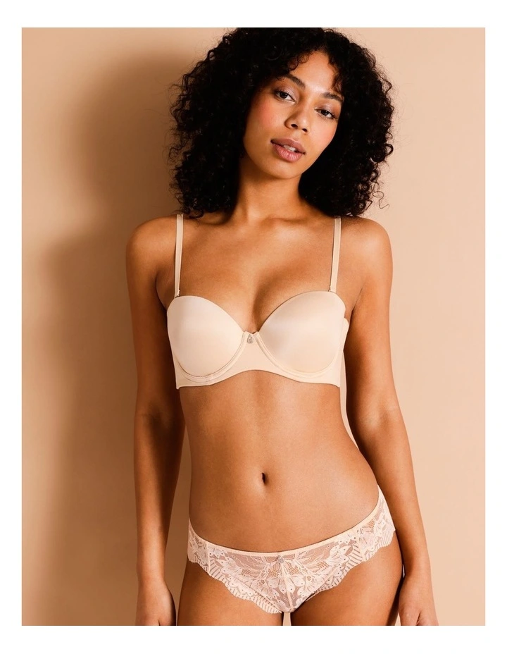 Pure Comfort Contour Strapless Bra in Beige