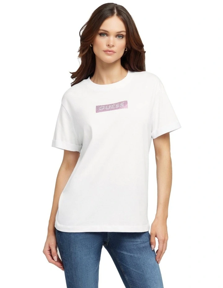 Mini Box T-shirt in Pure White