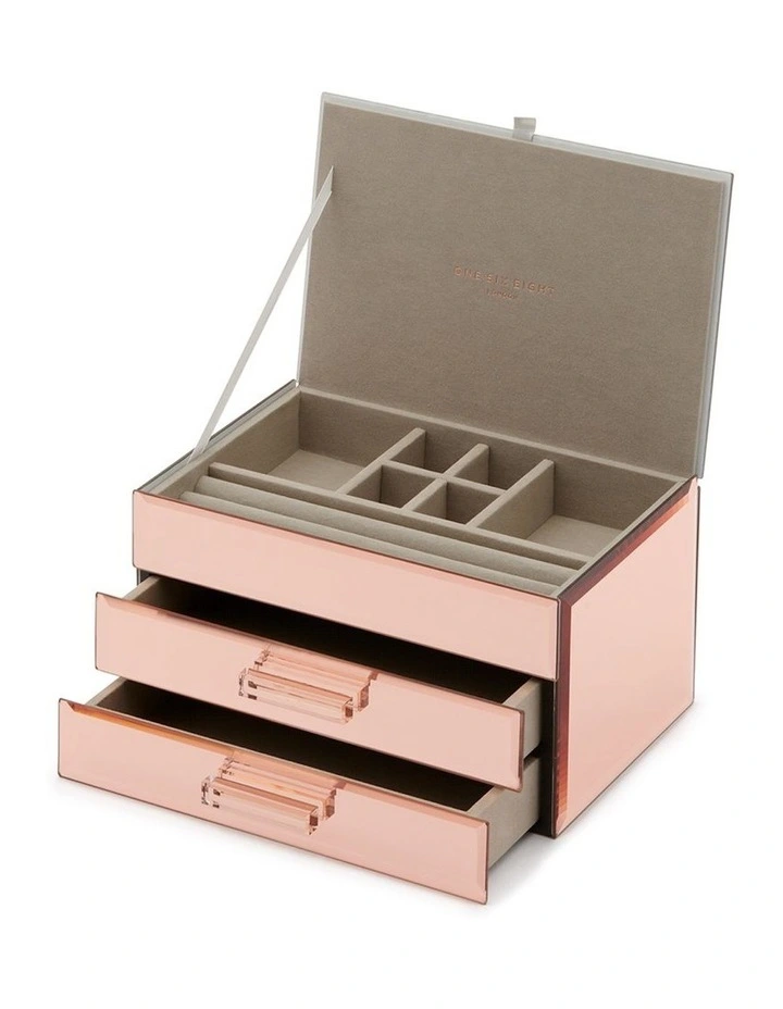 Gabriella Rose Gold Medium Jewellery Box