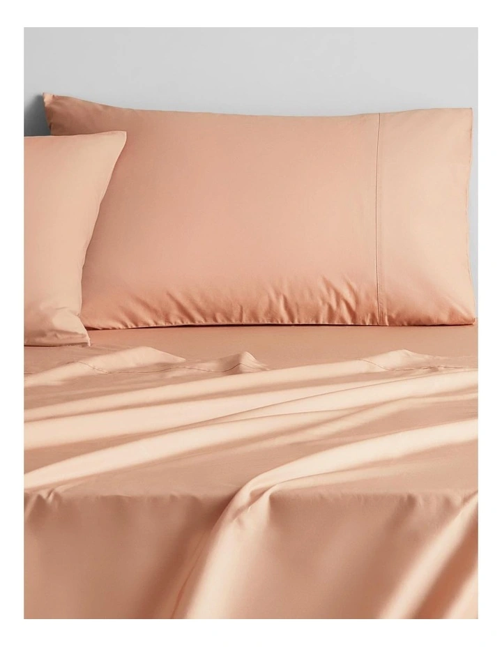500TC Egyptian Cotton Sheet Set in Peach Blush