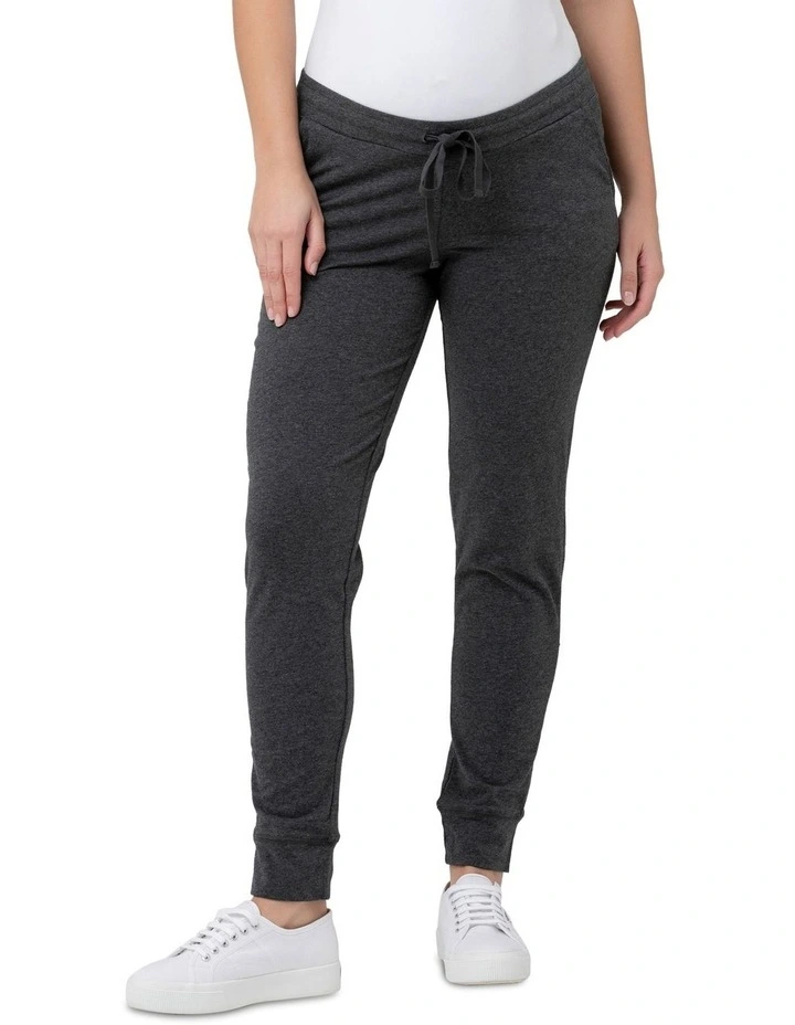 Organic Jersey Joggers in Charcoal Grey
