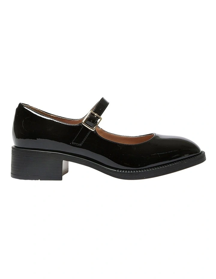 Natalie Shoes in Black Patent